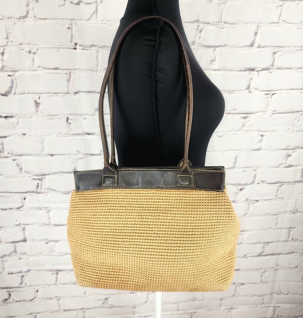 The Sak Elliot Luca Crochet Beige Shoulder Handbag Purse Boho **read**